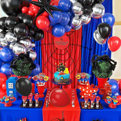 121pcs Red Balloon Toy Set Birthday Party Supplies