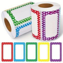 150 Blank Border Stickers for Refrigerator and Flavor Pot