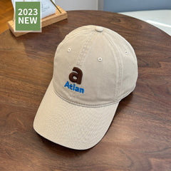 Unisex Breathable Adjustable Baseball Cap With Letter Embroidery