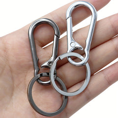 Metal Keychain For Men And Women Anti Lost Key Chain Keyring Buckle