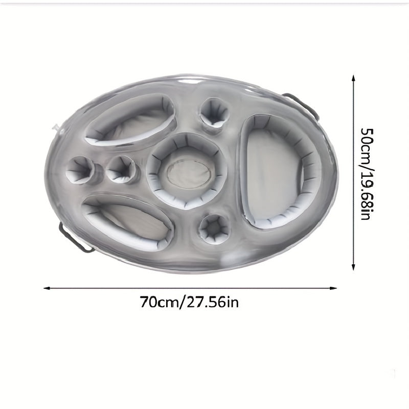 Inflatable Pool Drink & Food Tray: Keep Refreshments Handy While You Swim