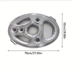 Inflatable Pool Drink & Food Tray: Keep Refreshments Handy While You Swim