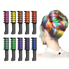 Hair Chalk Temporary Dye Pen Comb DIY Holiday Party Hair Painting