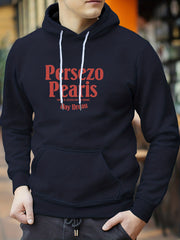 Letter Print Hoodie for Men