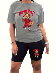Horror Cartoon Two Piece Set