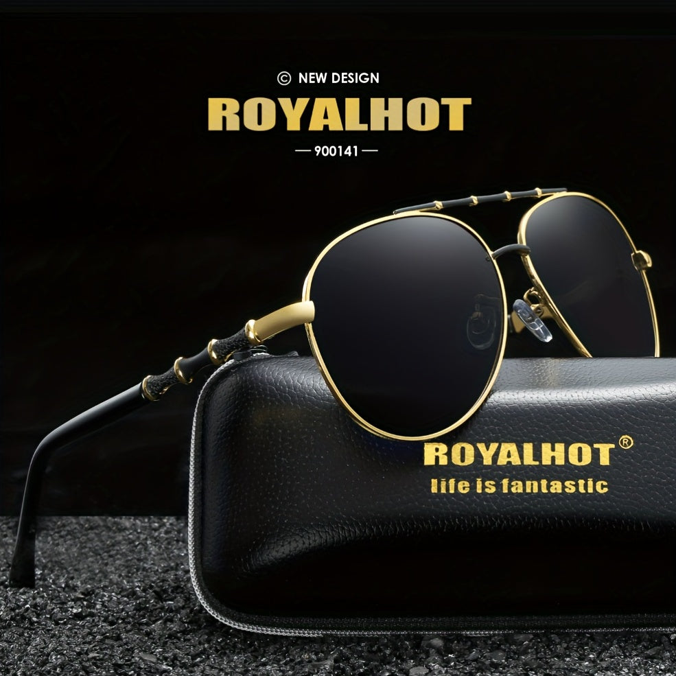 RoyalHot Polarized Oval Frame Sunglasses Driving Sun Glasses