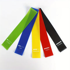 5pcs Yoga Resistance Tension Bands For Squat Hip Leg Exercise
