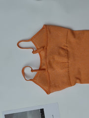 Spaghetti Straps Yoga Jumpsuit Tummy Control High Stretch Romper