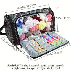 Multifunctional Wool Storage Bag for Knitting Crocheting Supplies