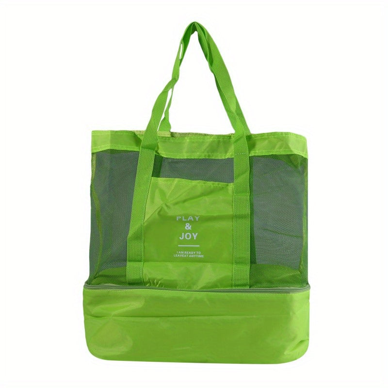 Mesh Beach Bag Large Outdoor Picnic Storage Bag