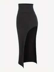 Side Slit Maxi Skirt for Cocktail Party Bar Women's Clothing