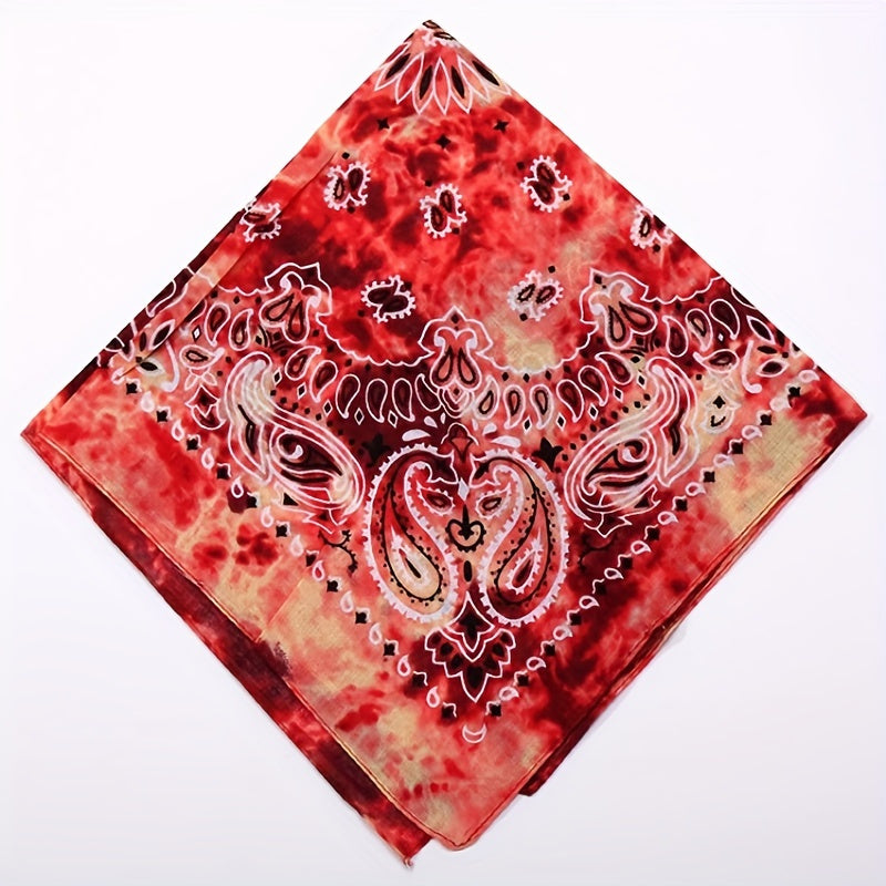 Tie Dye Waist Square Scarf Insect Scarf Cycling Men Women Street Dance Headscarf