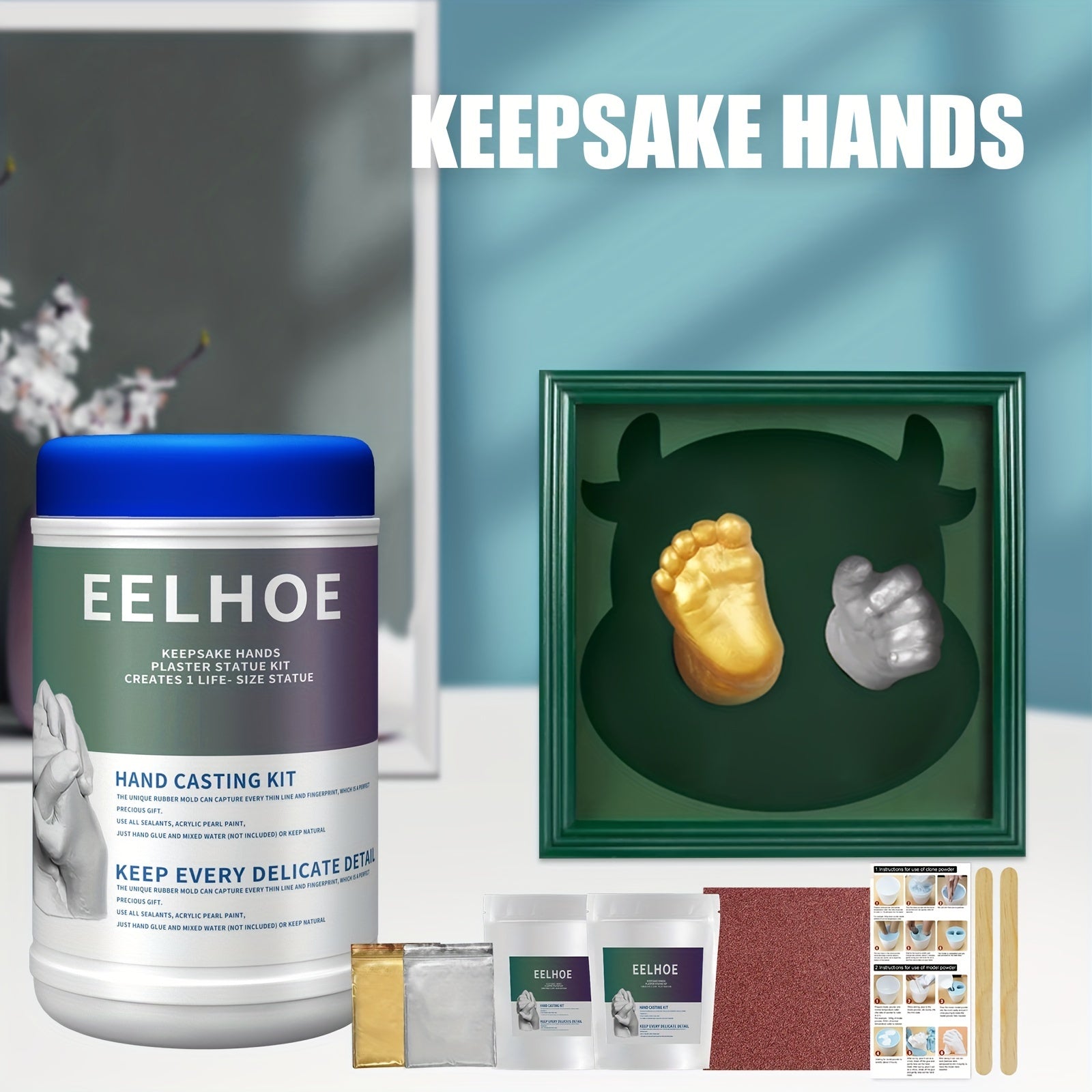 DIY Hand Casting Kit - Make Lasting Memories - Perfect Gift for Her, Kids, Wed