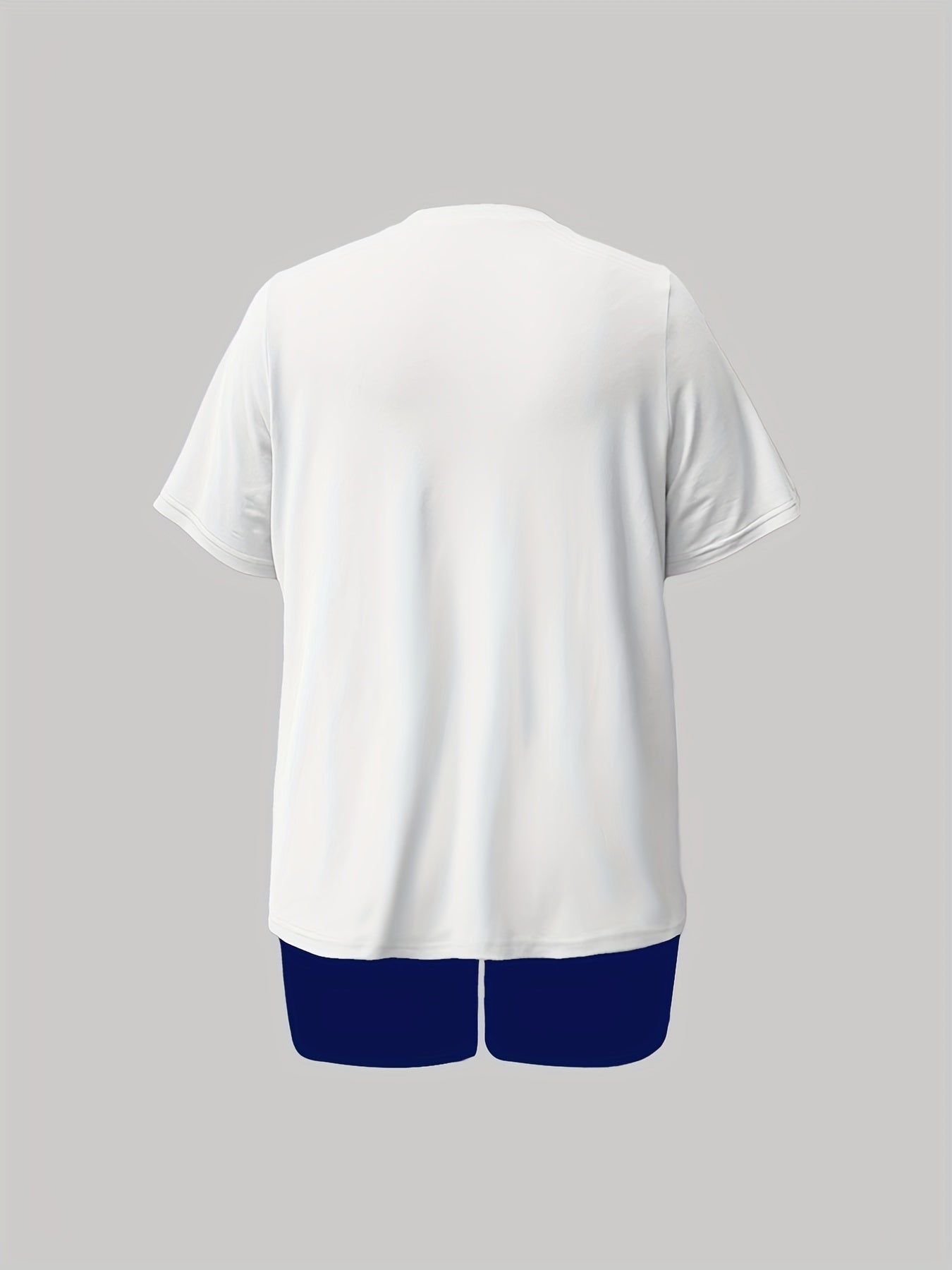 Earth Print Crew Neck Short Sleeve Top & Shorts Set