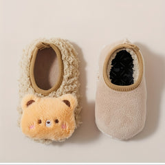 Cartoon Slip On House Shoes Girls Non Slip Soft Bottom Indoor Autumn Winter
