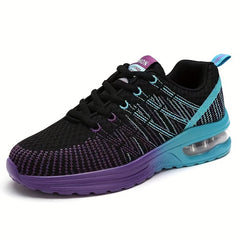 Women's Air Cushion Casual Shoes Lace Up Round Toe Sneakers
