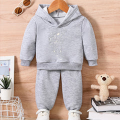ASTRONAUT Cartoon Kids Outfit Baby Trousers Set For Fall