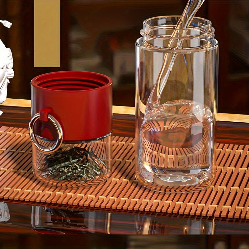350ml Tea Water Separation Cup Leakproof Water Bottle