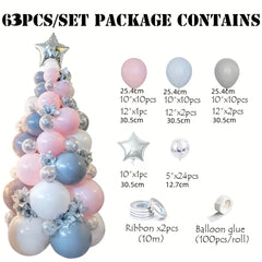 Christmas Balloon Garland Arch Kit Green Red Latex Balloons Xmas Tree Balloons