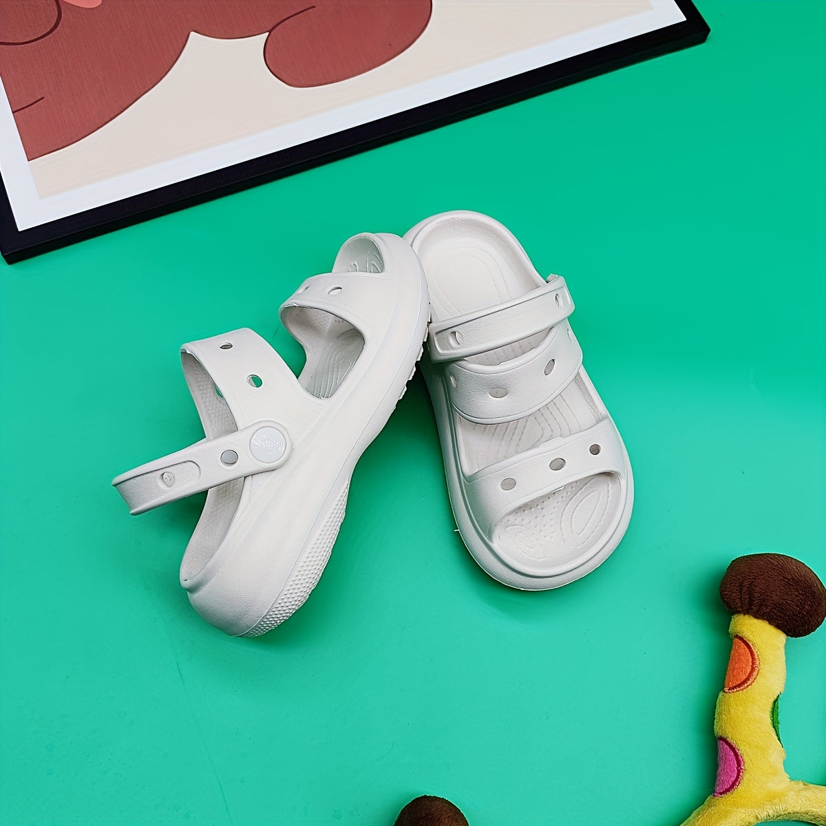 Breathable Open Toe Sandals for Girls Lightweight Comfortable Anti Slip Sandals