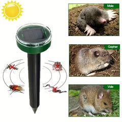 Solar Ultrasonic Mousetrap Snake Repellent Pest Control
