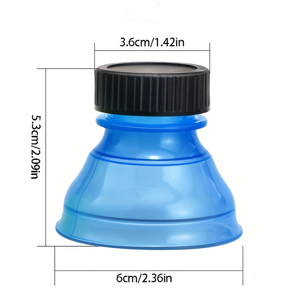 6 Pcs Reusable Snap On Pop Can Bottle Caps - Soda Drink Lids
