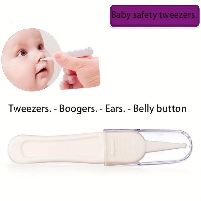 5pcs Baby Booger Clips Round Head Cleaning Tweezers