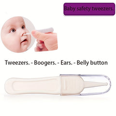 5pcs Baby Booger Clips Round Head Cleaning Tweezers