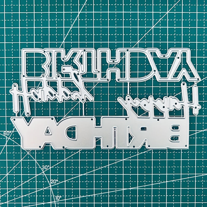 Scrapbooking Cut Die Decorative Stencil Templates Happy Birthday W