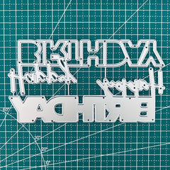 Scrapbooking Cut Die Decorative Stencil Templates Happy Birthday W