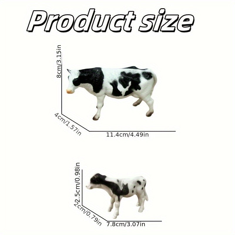 Realistic Farm Cow Combo for Model Landscape Decoration