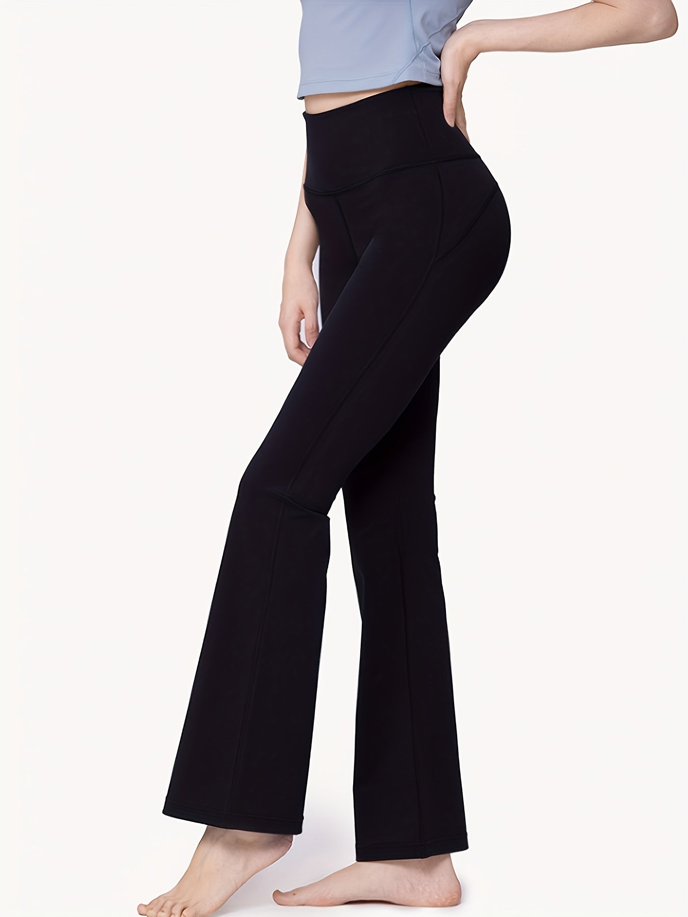 Women's Bootcut Solid Yoga Fitness Running Pants