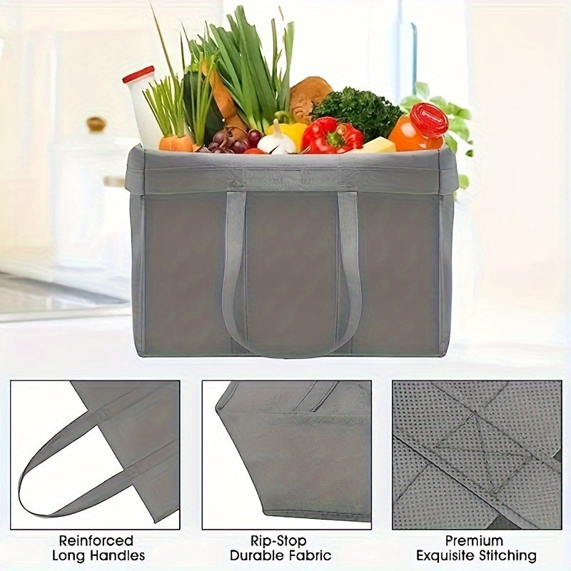 10pcs Reusable Grocery Shopping Bag Large Foldable Tote Bag Washable 16 1 10