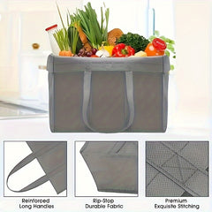 10pcs Reusable Grocery Shopping Bag Large Foldable Tote Bag Washable 16 1 10