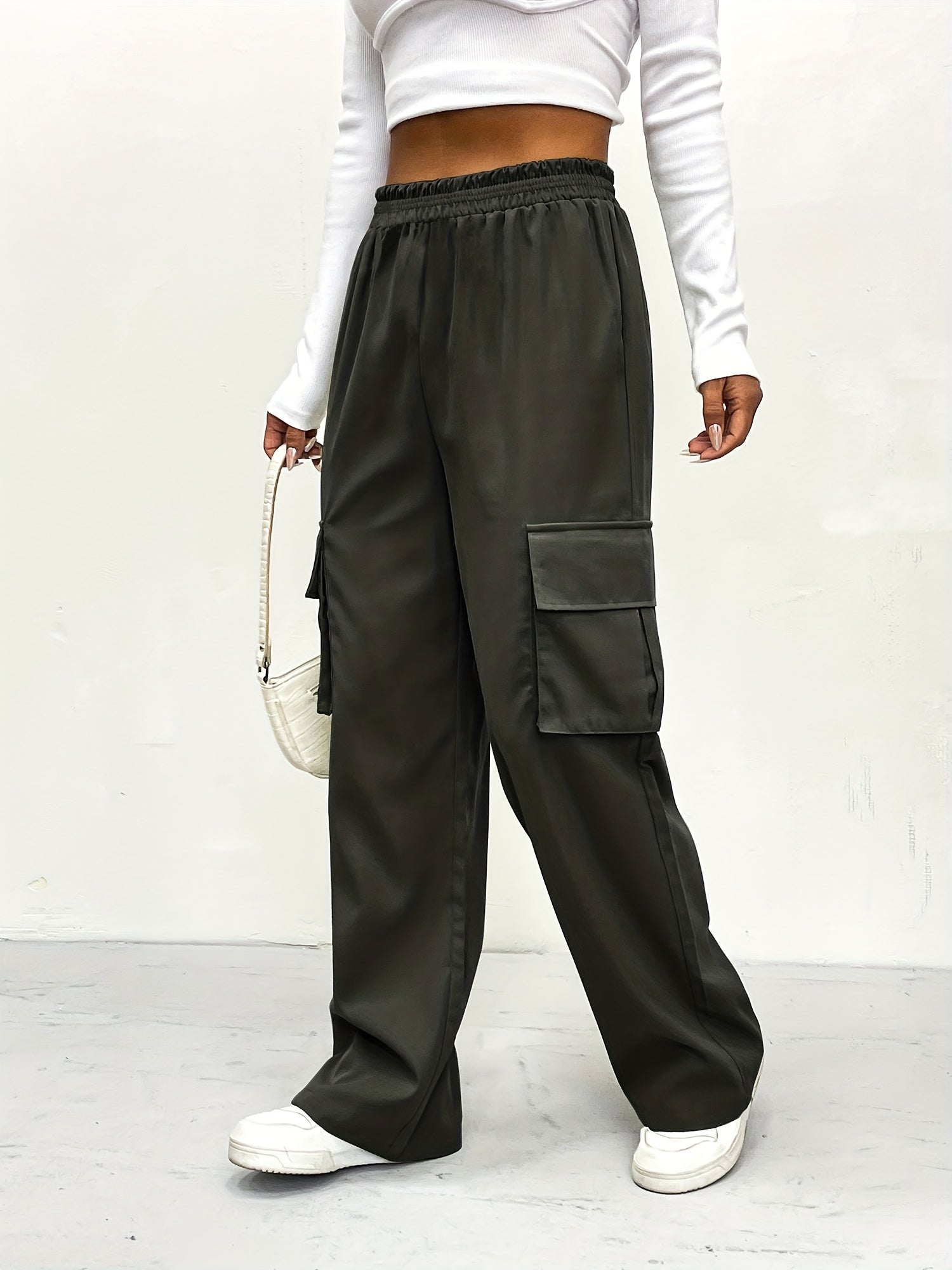 Y2K High Waist Cargo Pants for Women