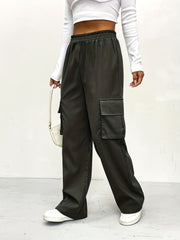 Y2K High Waist Cargo Pants for Women