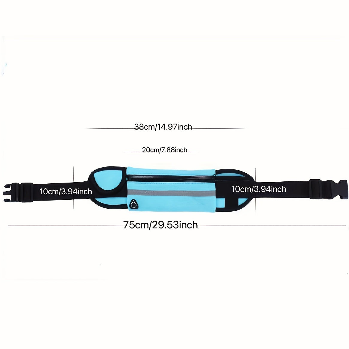Portable Waist Bag for Outdoor Activities, Adjustable Belt