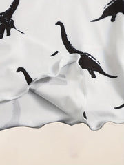 3-Pack Dinosaur Print Tank Tops Crew Neck Sleeveless Summer Top