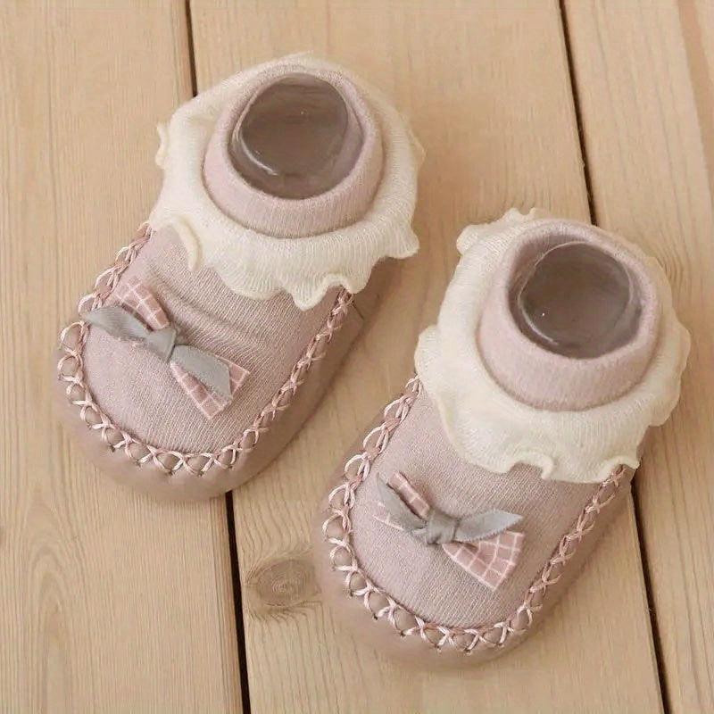 Cute Bow Bottom Ankle Socks for Baby Girls