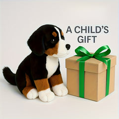 Soft Beresford Stuffed Dog Plush Toy & Collar Expressive Eyes Plush Material