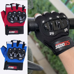 Kids' Half Finger Outdoor Cycling Gloves - Non-slip Sunscreen Breathable