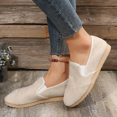 Women's Solid Slip On Sneakers Lightweight Outdoor Shoes