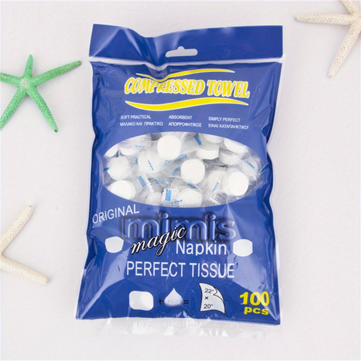Compressed Towels Disposable Portable Face Towel Mini Tablets Cotton Coin Tissue