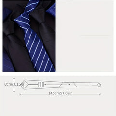Men's Wide Business Suit Tie - Formal Work Marriage Students