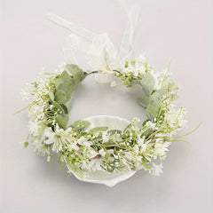 Kids' Simulated Rose Wreath Hair Accessories Set