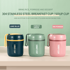 304 Stainless Steel Vacuum Cup Leak Proof for School Office Picnic Travel