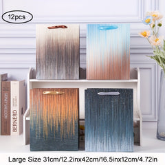 12pcs Vertical Bar Style Craft Gift Bag Large