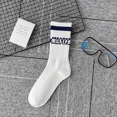 5 Pairs Men's Cotton Football Running Socks