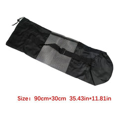 Yoga Mat Mesh Storage Bag Large Capacity Drawstring Canvas Bag