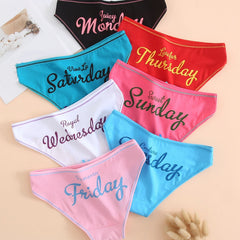 7 Pack Women's Pattern Mixed Panties Set